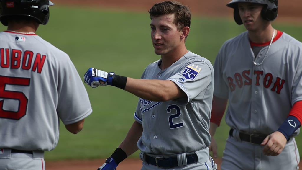 Royals No. 30 prospect Corey Toups recorded three hits for Surprise, including a homer and double, as the Saguaros and Javelinas tied, 7-7 (Jason Wise Photography).