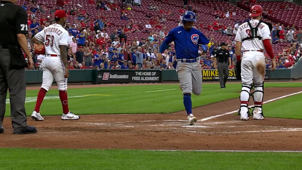 Chicago Cubs' Patrick Wisdom celebrates at home plate after hitting a solo  home run during the fourth inning of a baseball game against the San Diego  Padres, Monday, May 31, 2021, in