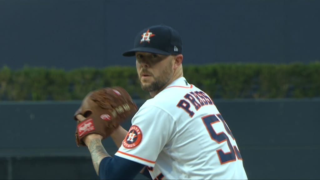 Pressly records four clutch outs
