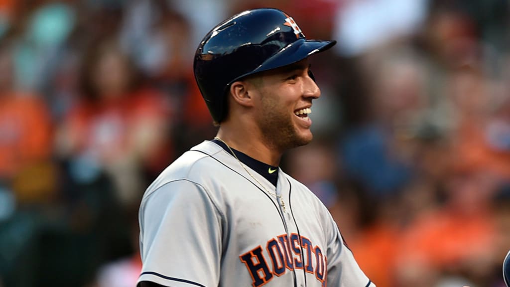 "They obviously are the primary reason why I'm here and how I got to where I got," George Springer said of his parents, George Jr. and Laura. (AP)