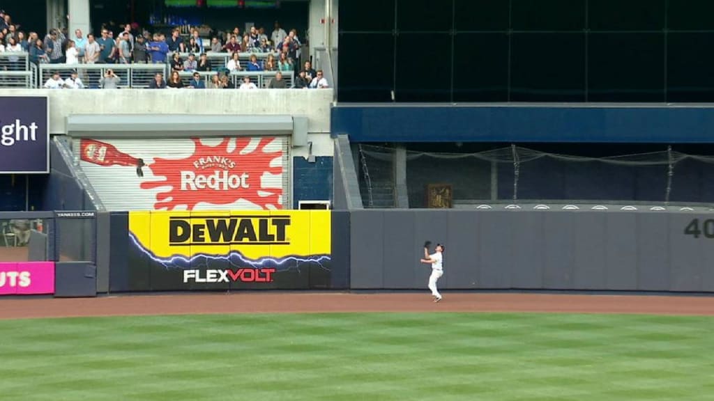 Yankees' Jacoby Ellsbury crashes into wall while making amazing