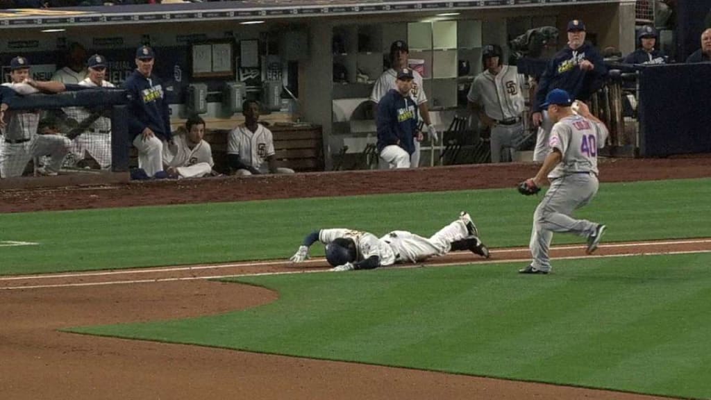 Weeks hurt on bunt play