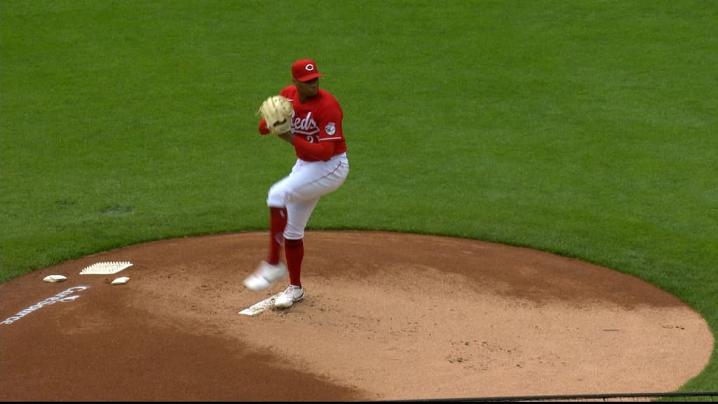 HOUSTON, TX - JUNE 17: Cincinnati Reds starting pitcher Hunter Greene (21)  delivers a pitch during the baseball game between the Cincinnati Reds and  Houston Astros at Minute Maid Park on June