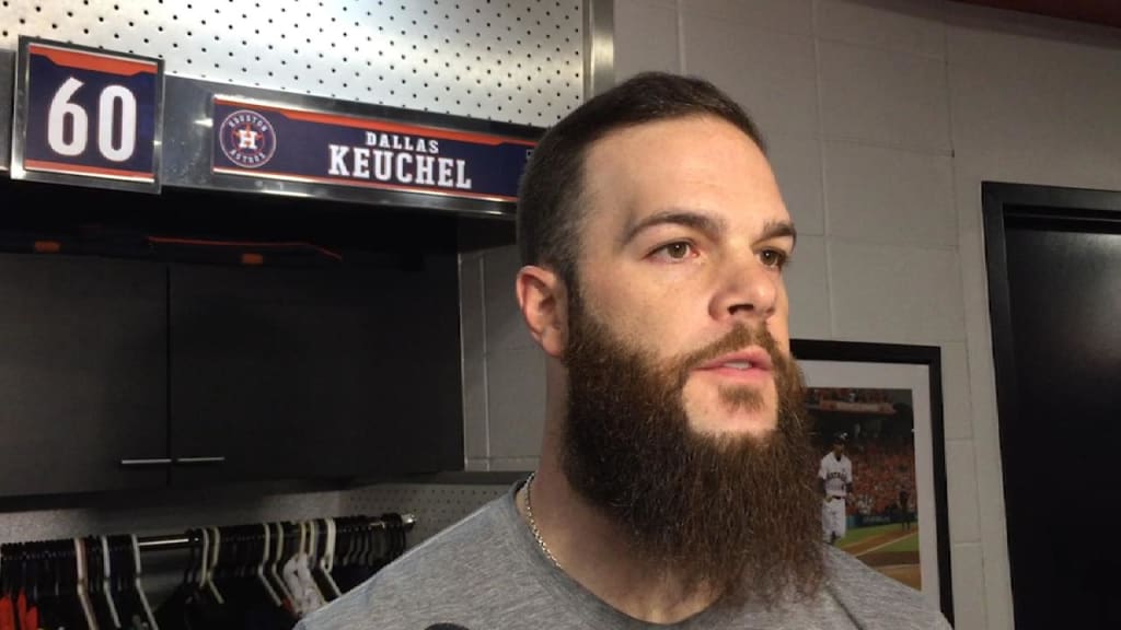 Dallas Keuchel says he uses his beard to store his feelings and