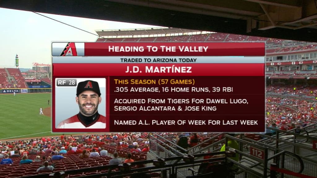 Tigers trade J.D. Martinez to Diamondbacks