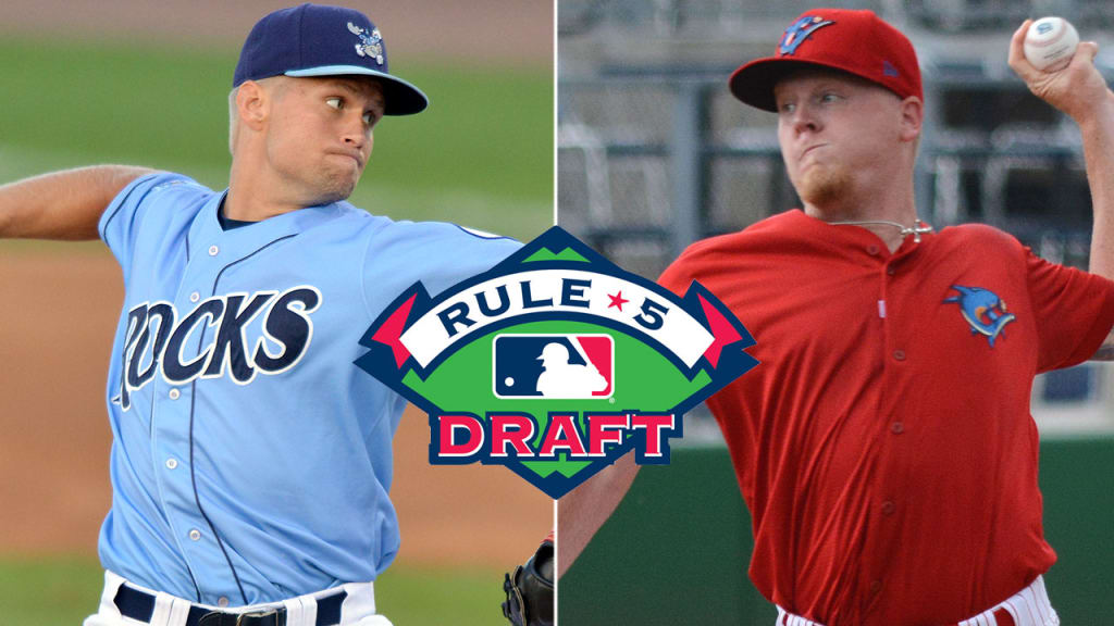 The Royals saw prospects Glenn Sparkman, left, and Daniel Stumpf, right, picked in the Rule 5 Draft. (MiLB)