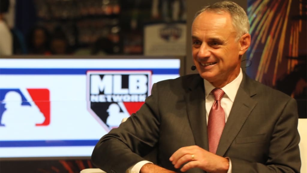 Commissioner Rob Manfred will be part of MLB's charitable events in accordance with Games 1-4 of the World Series.