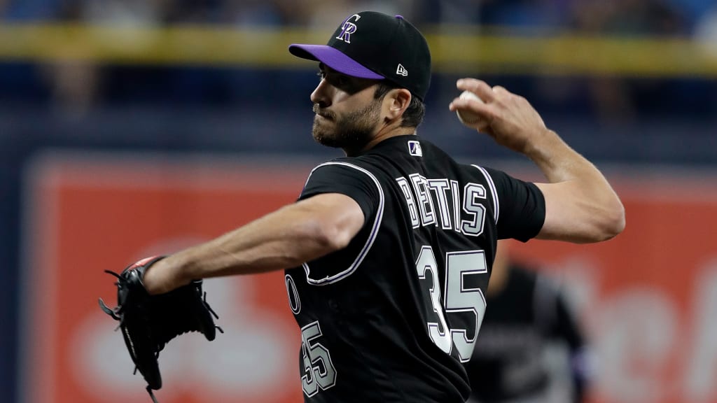 Mlb Colorado Rockies Pin-striped Jersey