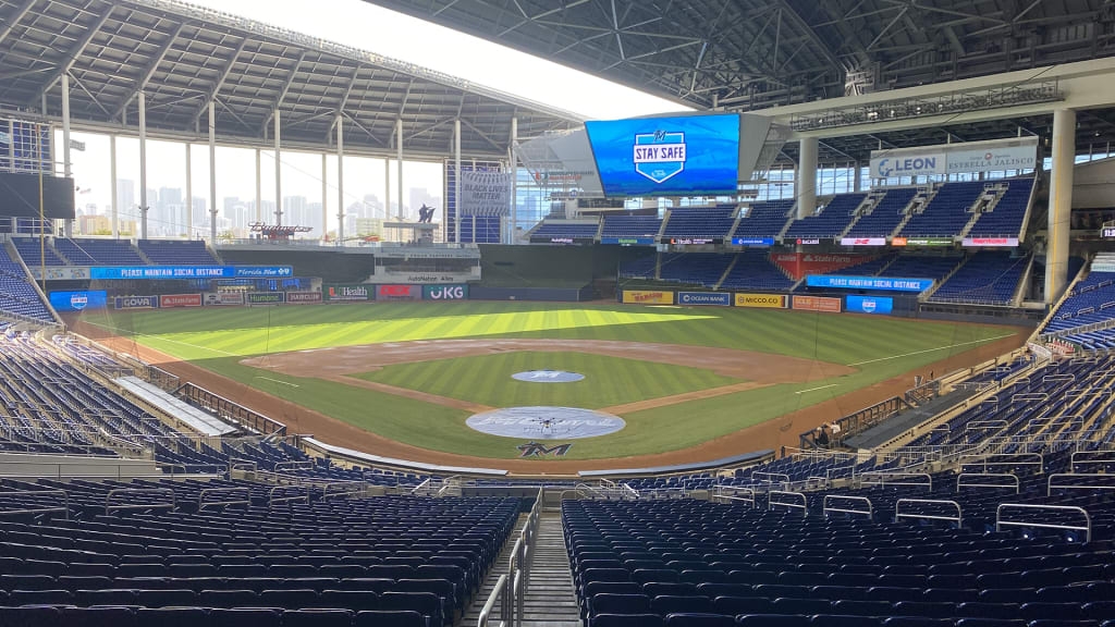 Marlins and Nationals Played in a Nearly Empty Stadium in Miami