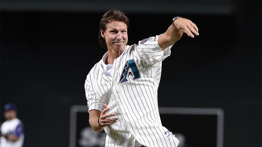 Randy Johnson, now a special assistant for the D-backs, led Arizona to the 2001 World Series championship. (Getty Images)