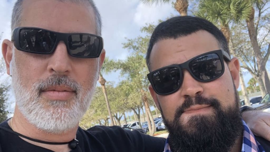 Luis Guillorme with his father, Luis Sr.