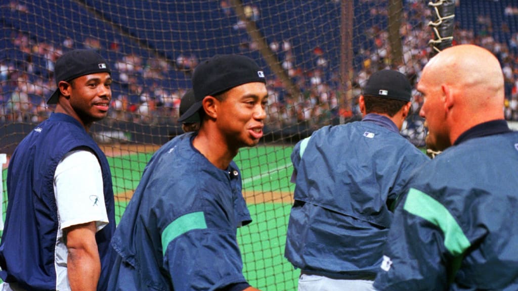 Tiger Woods once took BP with Ken Griffey Jr. and the Mariners before 'Turn  Ahead the Clock Night