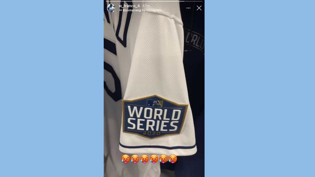 Wander Franco 2020 World Series jersey