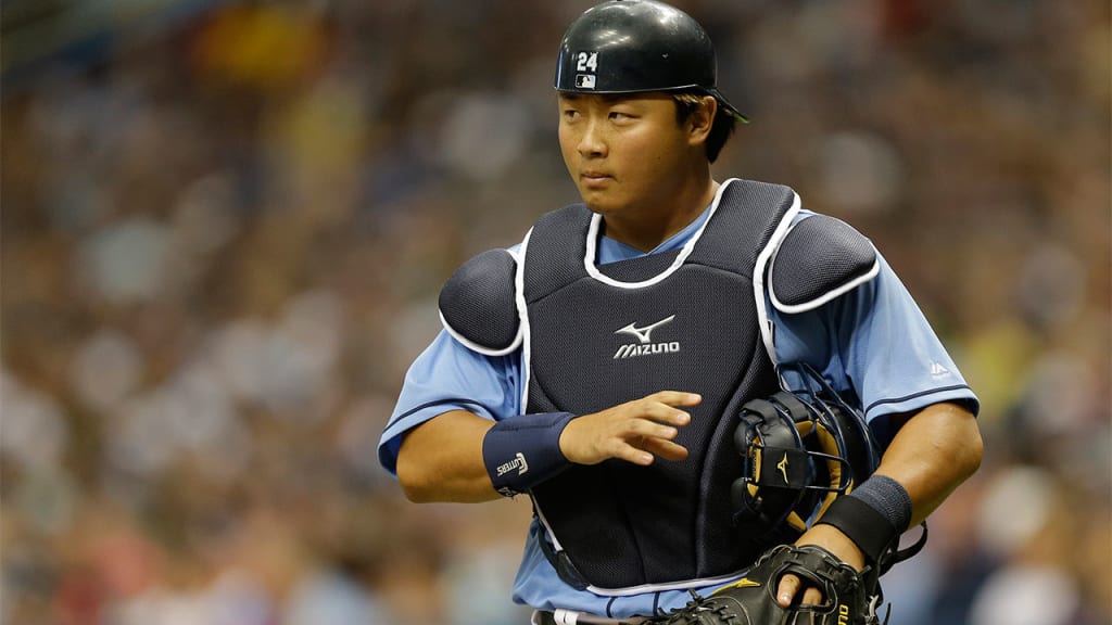 Rays catcher Hank Conger has allowed 44 straight successful stolen-base attempts, including five against the Indians on Thursday. (AP)