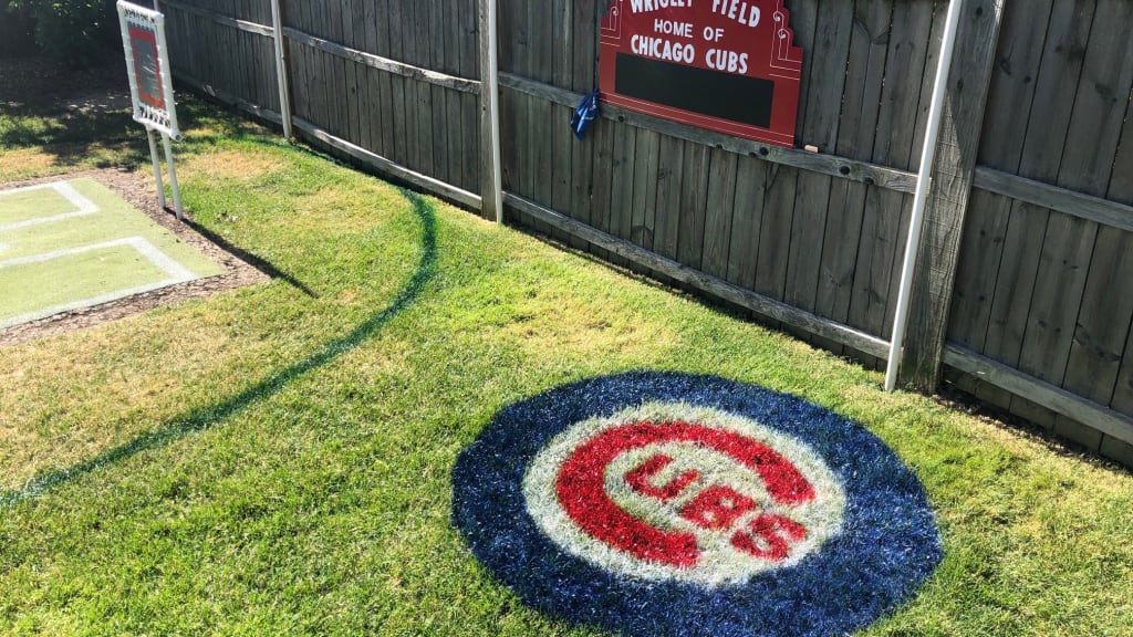 This backyard Wrigley Field replica is a Wiffle Ball paradise