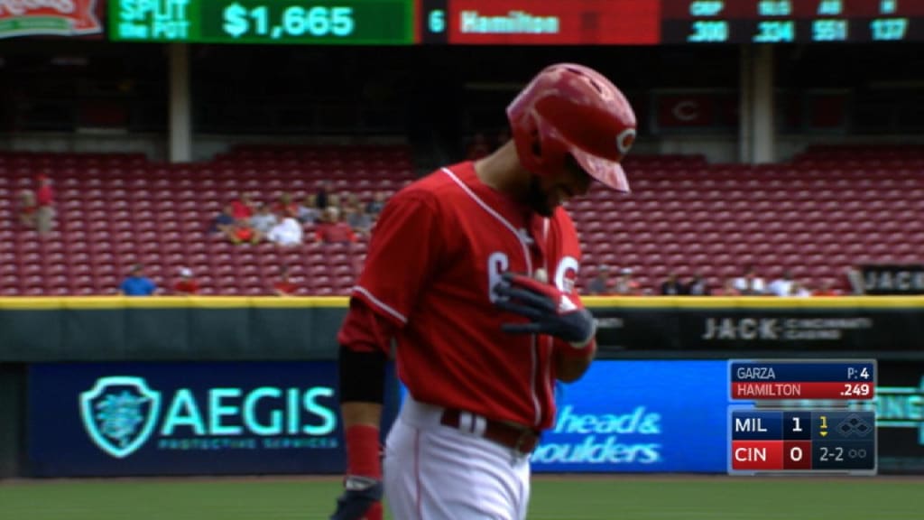 Billy Hamilton exits game with injury