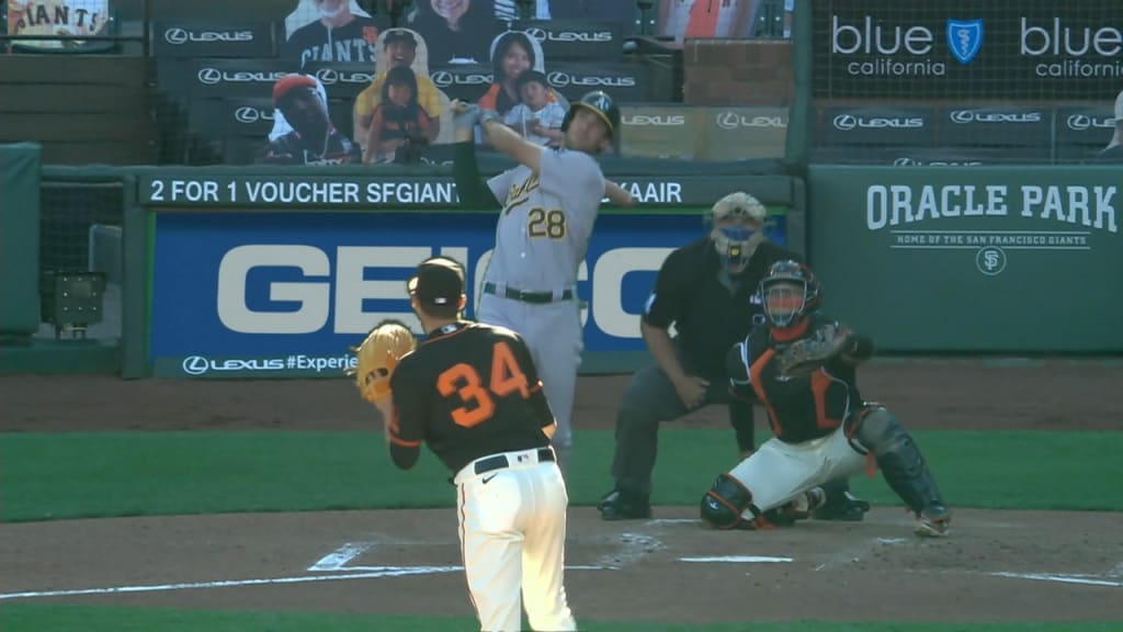 Mark Canha's 3-Run Homer in 9th Lifts Swingin' A's Over Giants Again - CBS  San Francisco