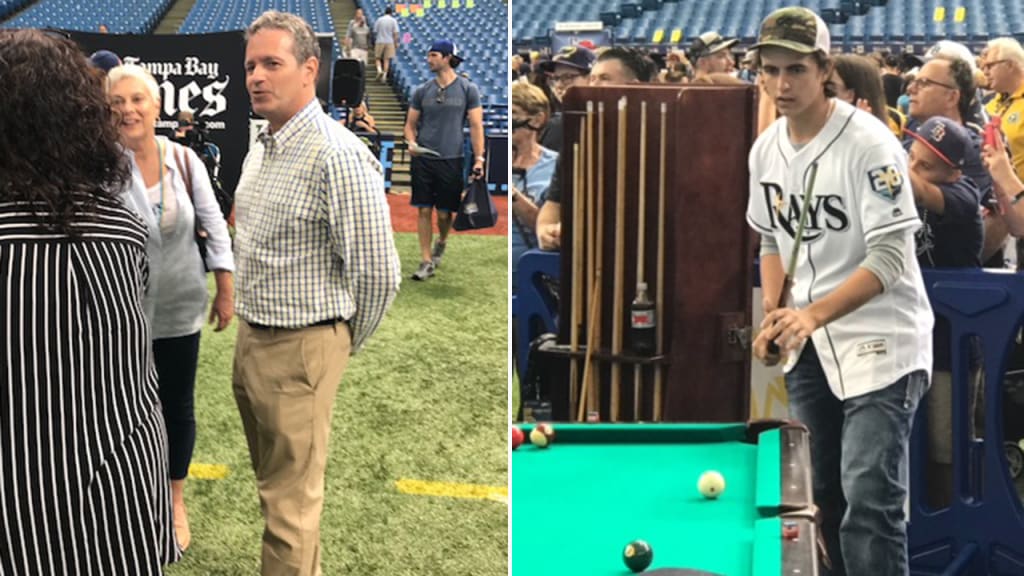 Stu Sternberg and Blake Snell were in attendance at Rays FanFest on Saturday. (Bill Chastain)
