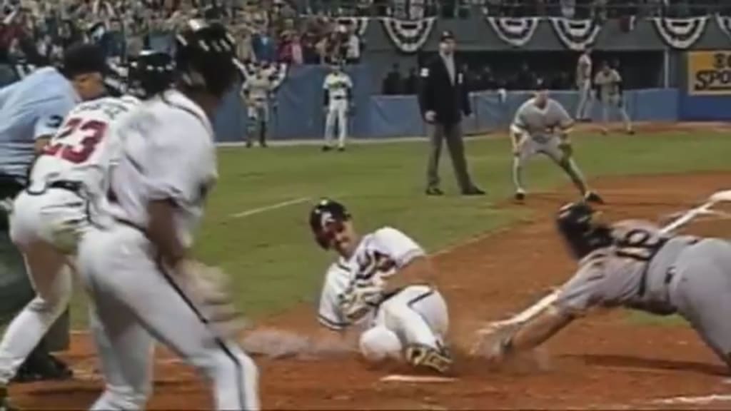 Sid Bream Opposite Field Grand Slam Atlanta Braves 