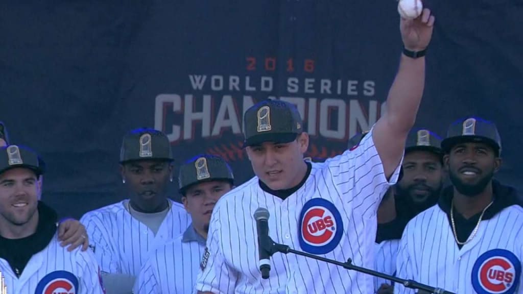 Anthony Rizzo Kris Bryant Pat Hughes Chicago Cubs World Series MLB