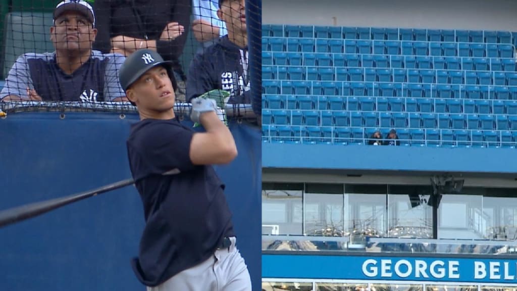 Aaron Judge put on yet another BP show at Rogers Centre, this time sending  two to the hotel