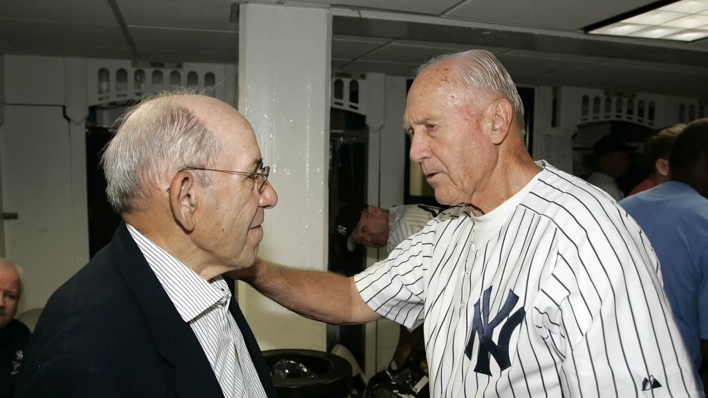 Above all else, Brown relished the relationships he made throughout his life. Whether it was reuniting with his former roommate Berra (above, left) or introducing a colleague to his friend DiMaggio, Brown got more enjoyment out of connecting with people than any statistic or accomplishment could have brought.