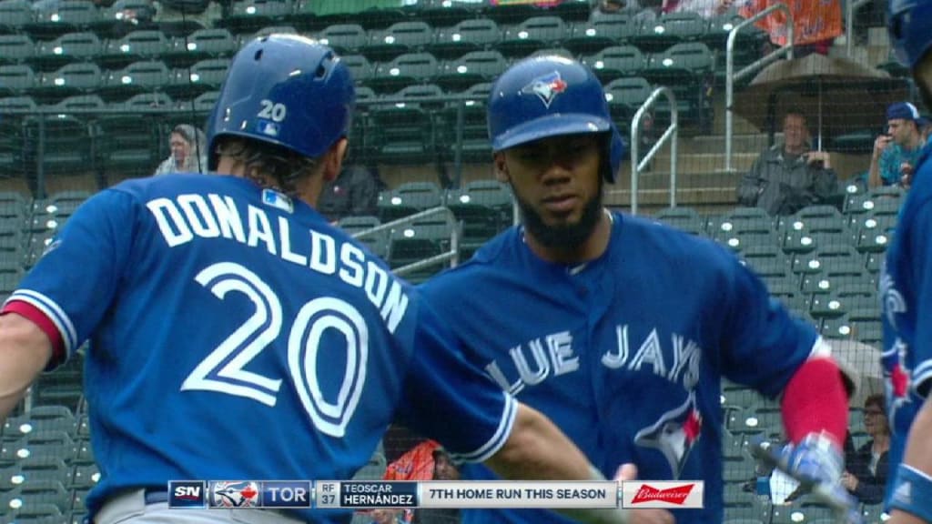 Blue Jays' Hernandez returns, will play RF against Cubs