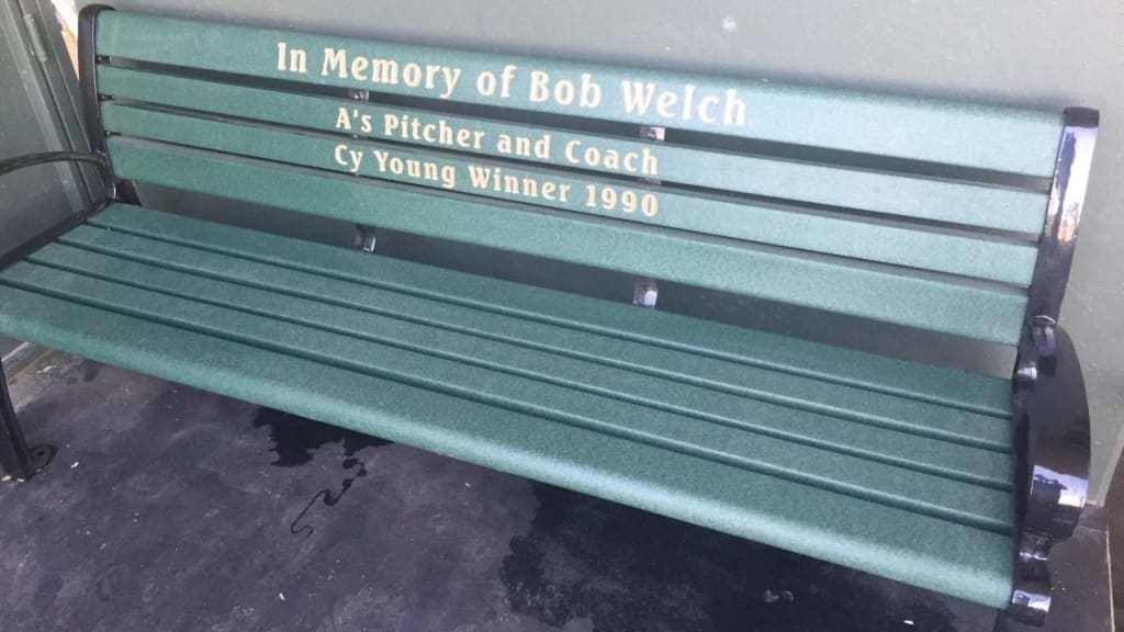Manager Bob Melvin has decided to conduct all interviews from this bench.