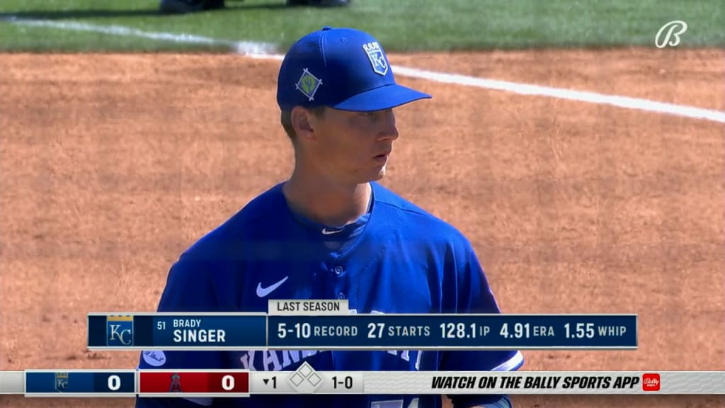 Brady Singer shows off improved changeup