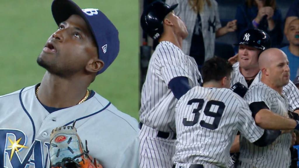 Aaron Judge lost a tooth while celebrating the Yankees' walk-off win 