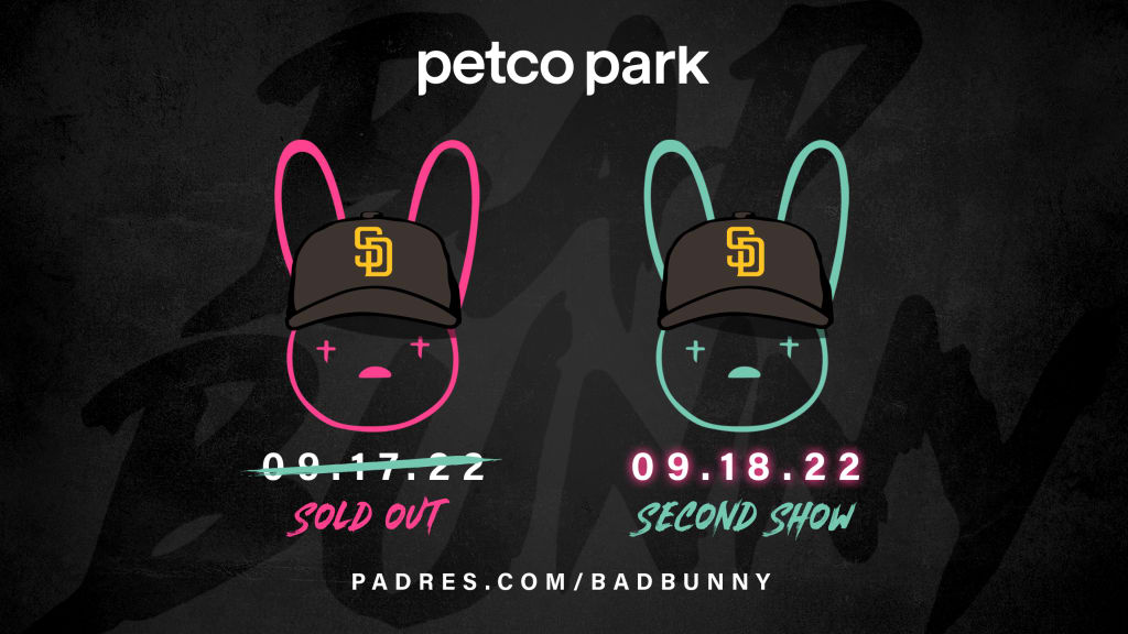 Presale code for @padres x @badbunnypr drops today at 2pm PT. WHO'S READY?!  🐰🔥