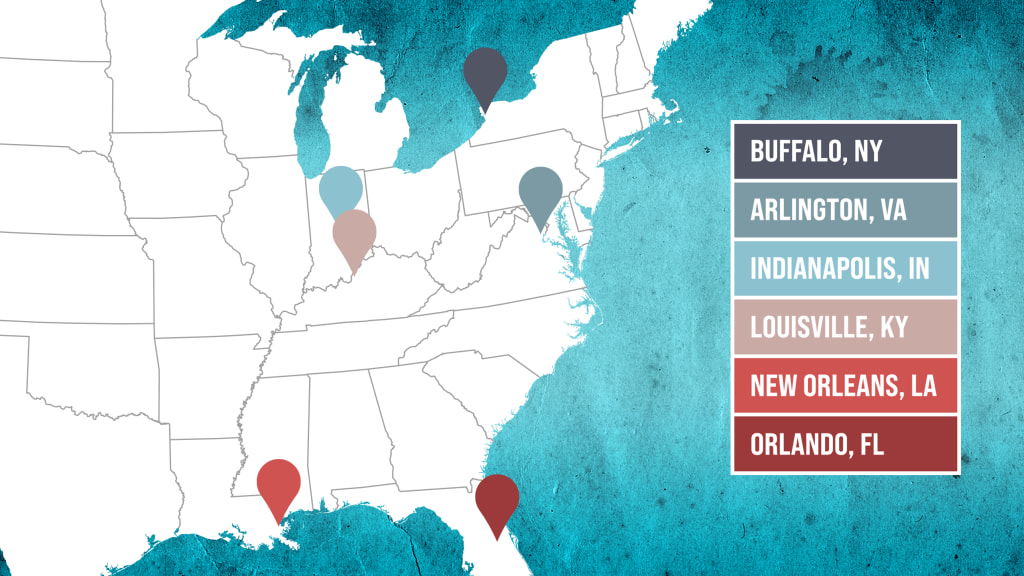 untited states map baseball