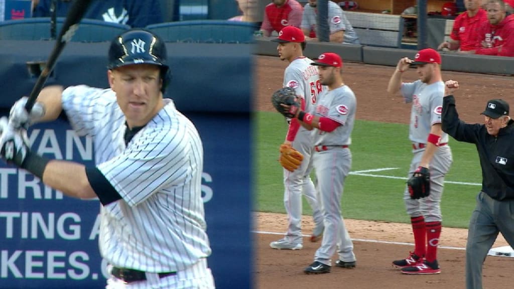 Watch: New York Yankees survive Todd Frazier triple play, top Cincinnati  Reds 