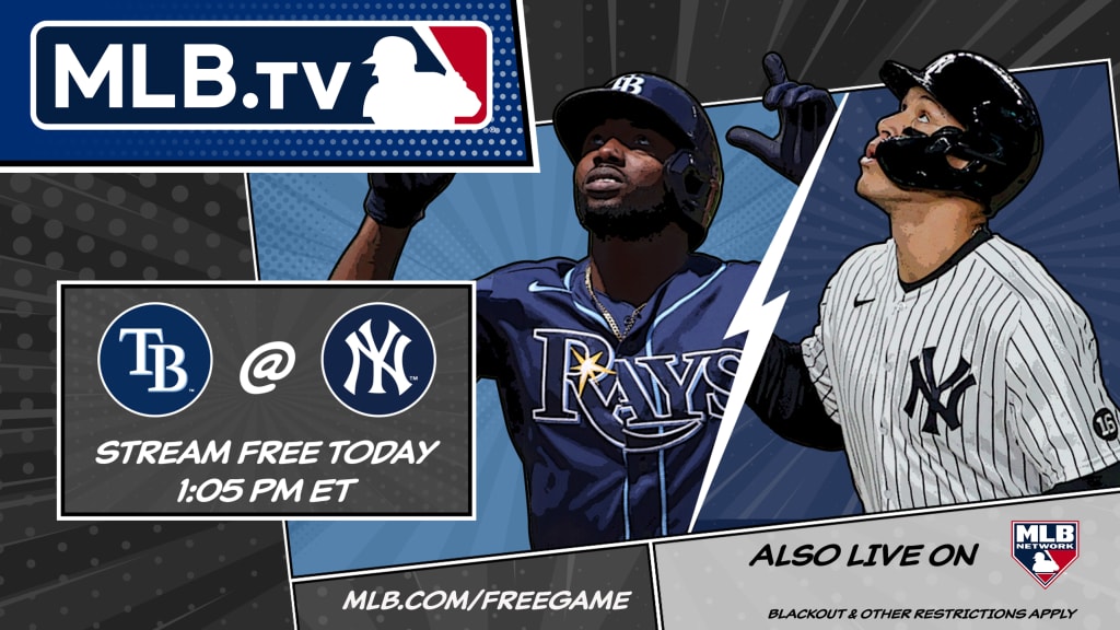 MLB TV Free Game of the Day Yankees vs. Rays