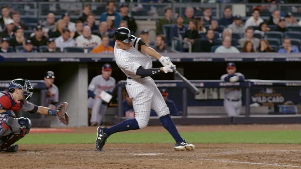 Photo taken on April 18, 2023, shows a team store at Yankee Stadium in New  York selling a T-shirt (C) featuring New York Yankees slugger Aaron Judge  and an opposing player, Shohei