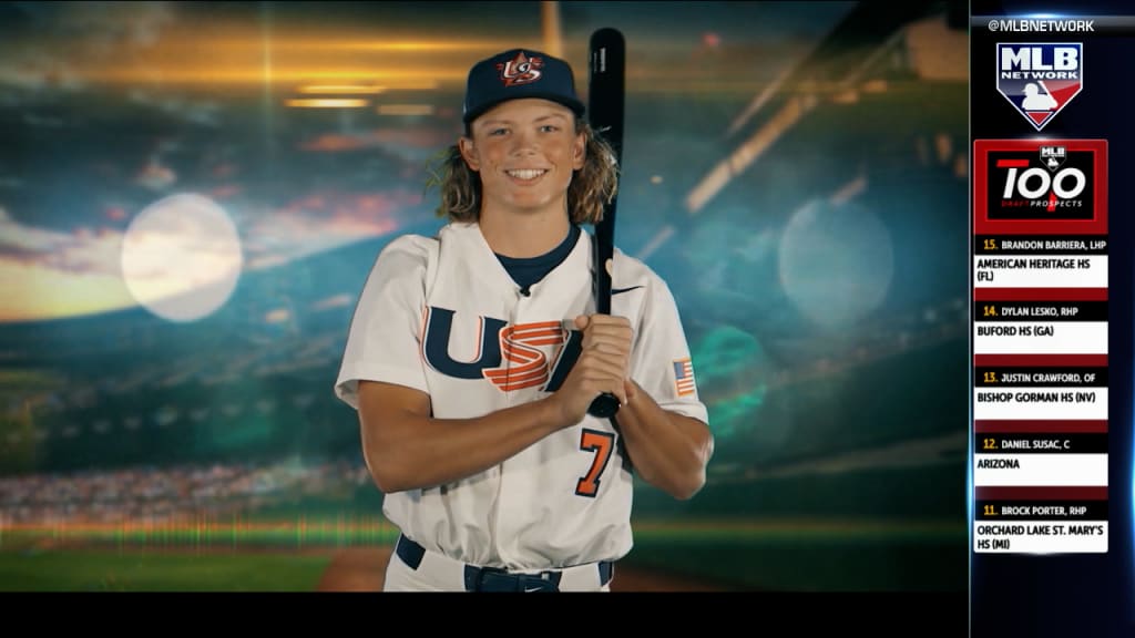 Rangers select Brock Porter, the best high school pitching prospect in 2022  MLB draft