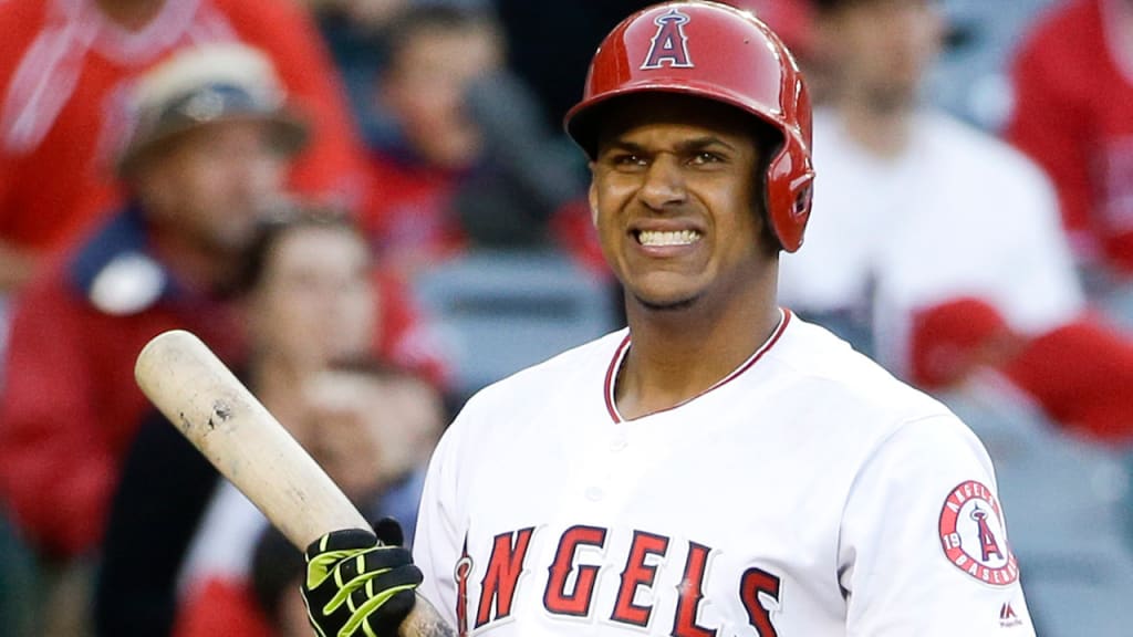 Jefry Marte had two of the Angels' 10 strikeouts vs. the Tigers in the series finale. (AP)