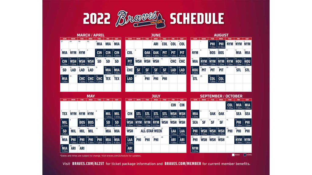 Mississippi Braves Schedule 2022 Printable Schedule | Atlanta Braves