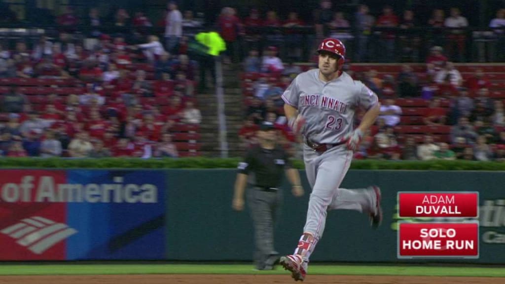 Duvall's homer to left-center