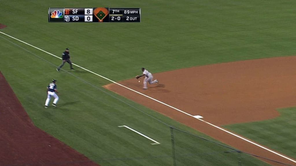 Video: Pablo Sandoval catches final out in foul territory, Giants win 2014  World Series - NBC Sports