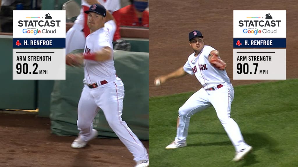 Renfroe muestra la fuerza de su brazo