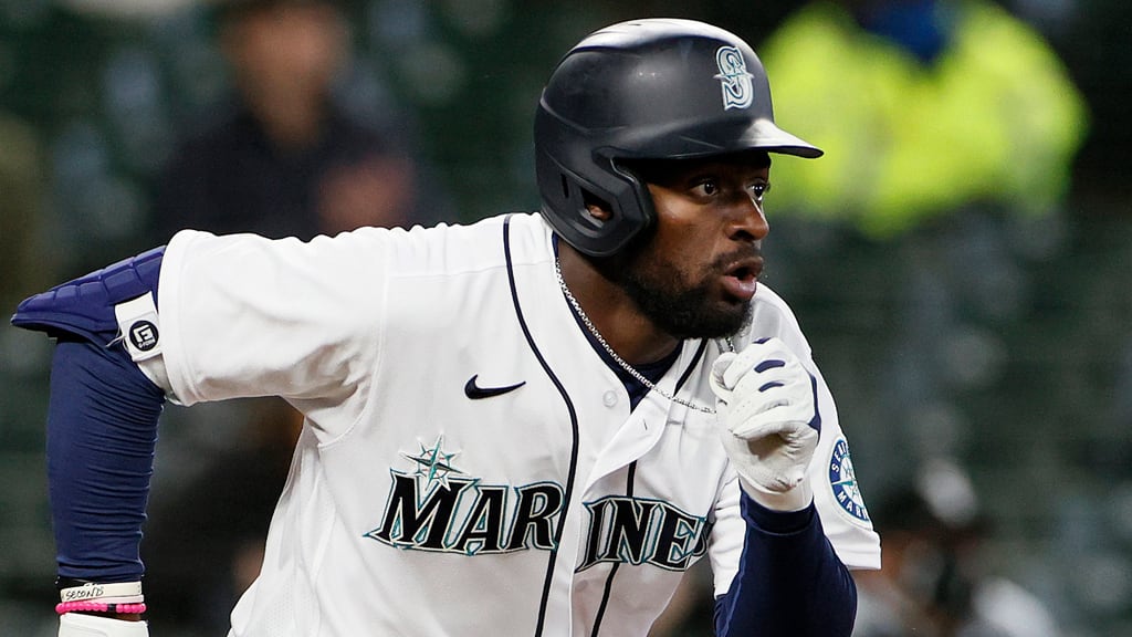 Taylor Trammell played in 27 games with Seattle to start the 2021 season.
