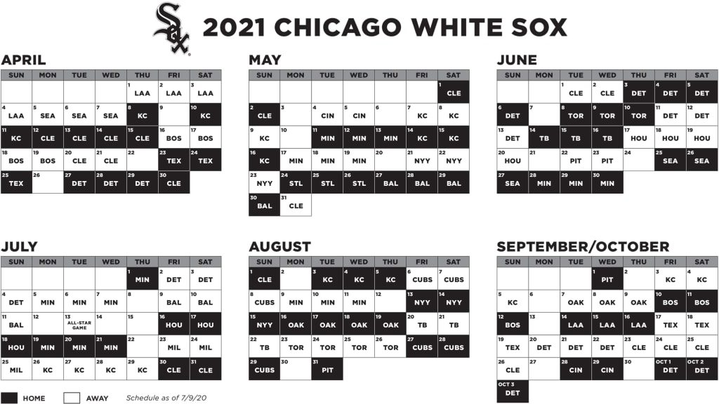 White Sox Printable Schedule | Chicago White Sox