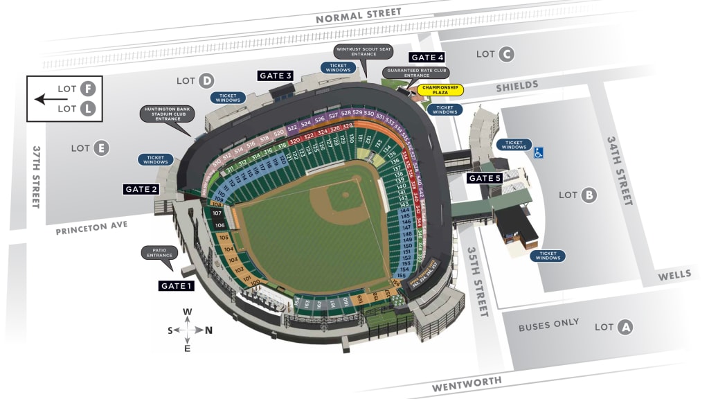 Rate Field Entry Gates Chicago White Sox