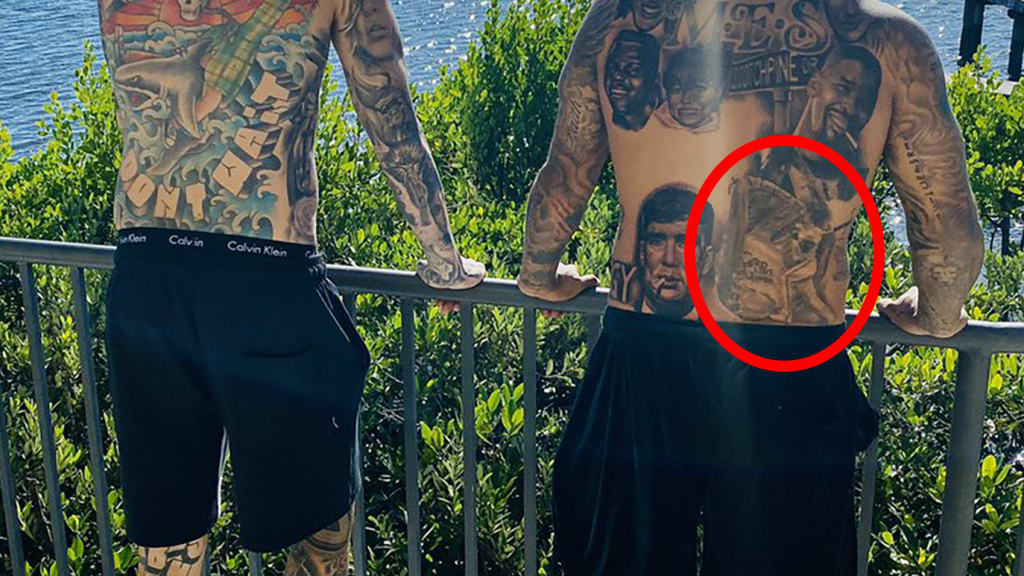 Marcus Stroman has a tattoo of himself hitting a homer