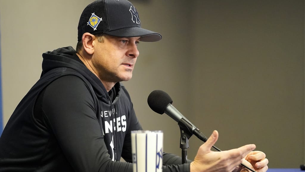 Aaron Boone holds first press conference of Spring Training