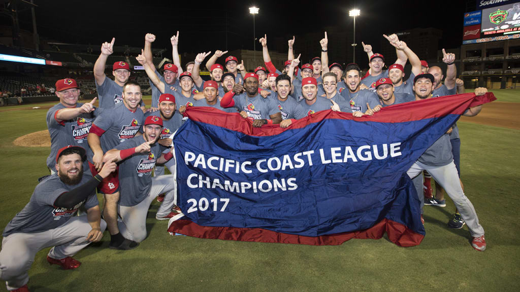Triple-A Memphis celebrates the Pacific Coast League title after its 3-1 win over El Paso (photo: Ivan Pierre Aguirre/El Paso Chihuahuas).