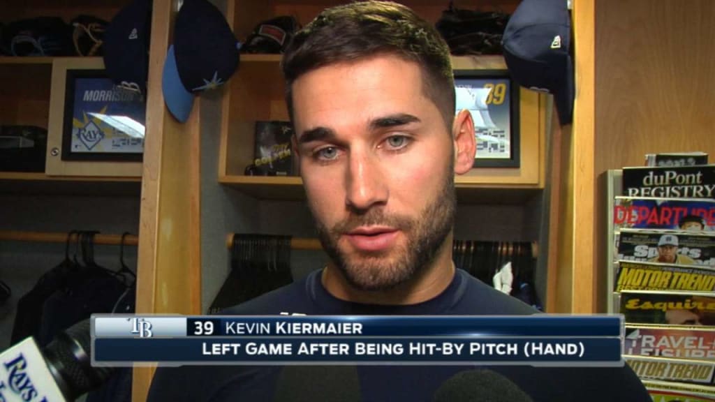 Rays' Kevin Kiermaier sore after being hit by pitch