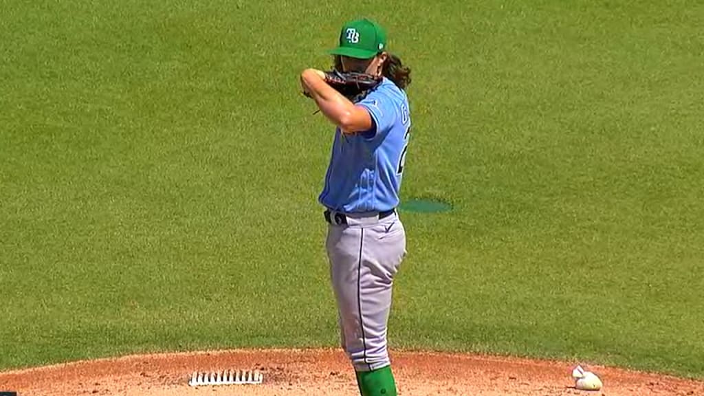 Hard-throwing Rays prospect Shane McClanahan wows during first big-league  camp - The Athletic