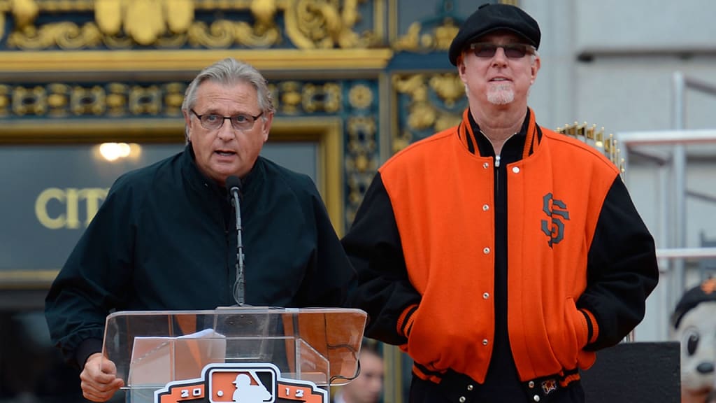 Duane Kuiper, left, and Mike Krukow, right, started their careers with the two teams in the World Series. (Getty)